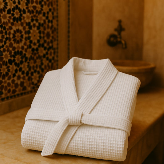 Peignoir nid d’abeille 220G